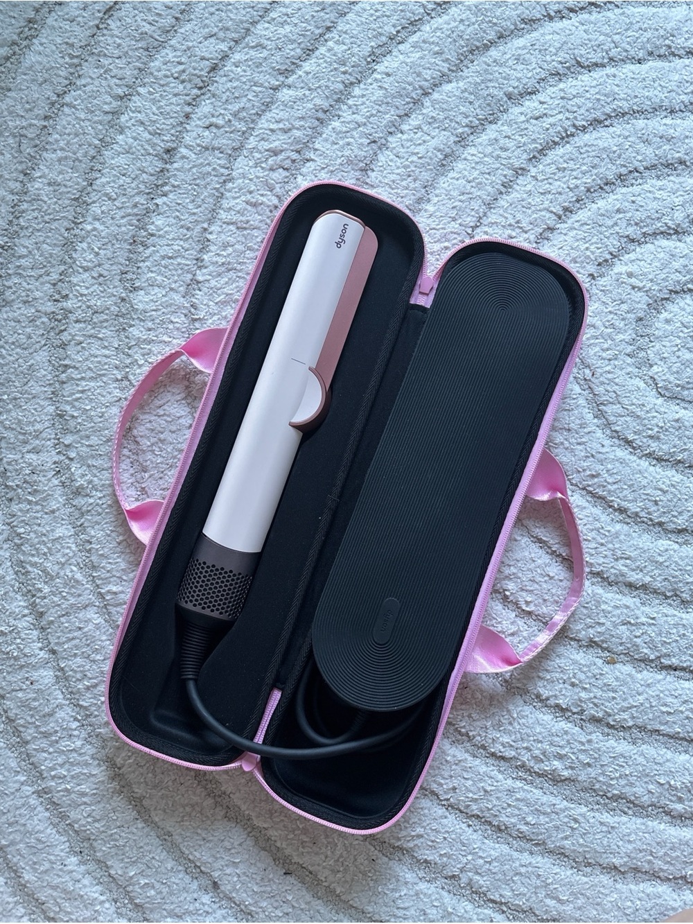 Dyson Airstrait Ceramic Pink and Rose Gold Two‑in‑One Styler